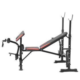 VEVOR Weight Bench, Multi-Functional Adjustable Weight Bench Press for Full Body Workout, 660lbs Exercise Sit up Bench for Home Gym Strength Trai