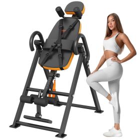 VEVOR Inversion Table, 300lbs Capacity Heavy Duty Inversion Table, Decompression Back Stretcher Machine, Strength Training Equipment with Headres